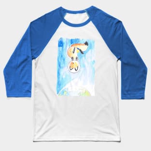 Space Fox soaring through the sky Baseball T-Shirt